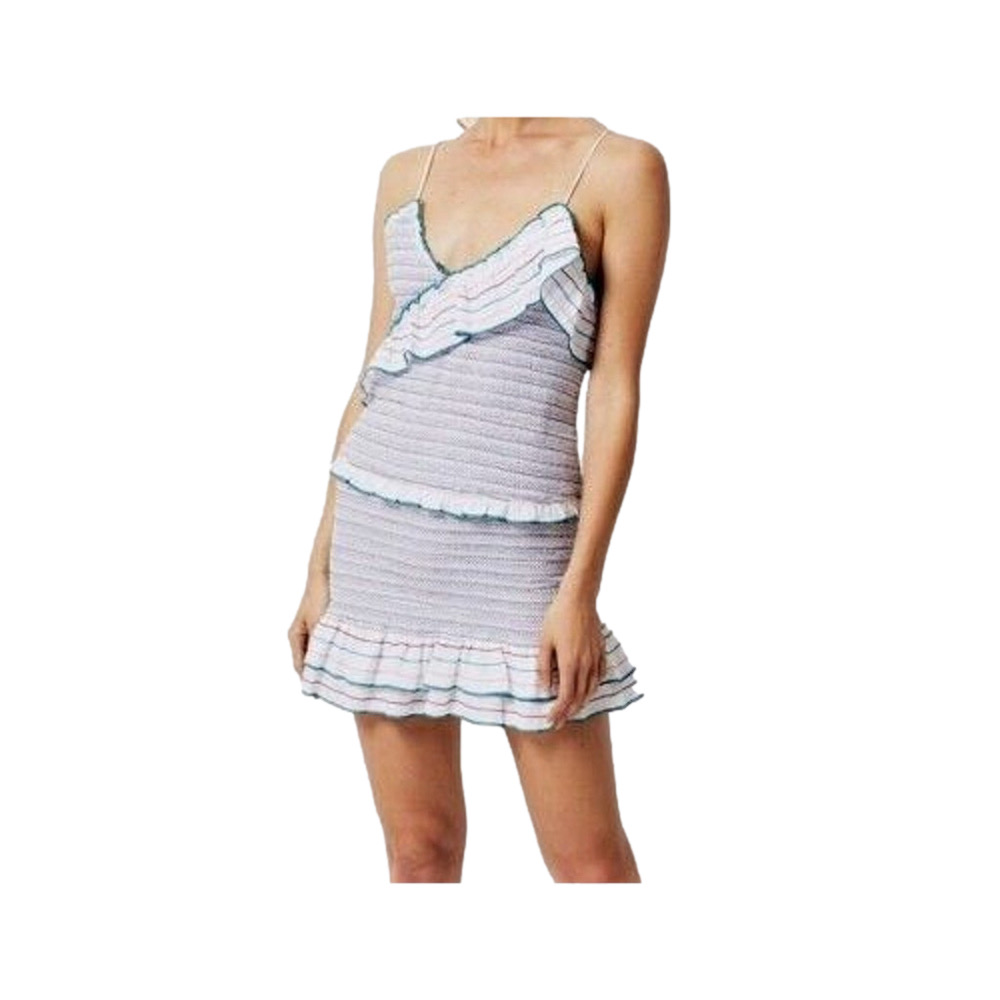 NWT Chloe Oliver Ruffle Smocked Maui Tank and Skirt Set Sz XS